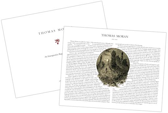 Thomas Moran Interpretive Prints pages